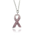 Breast Cancer Awareness Pink Ribbon Necklaces Pendant Jewelry support for all those suffering breast cancer