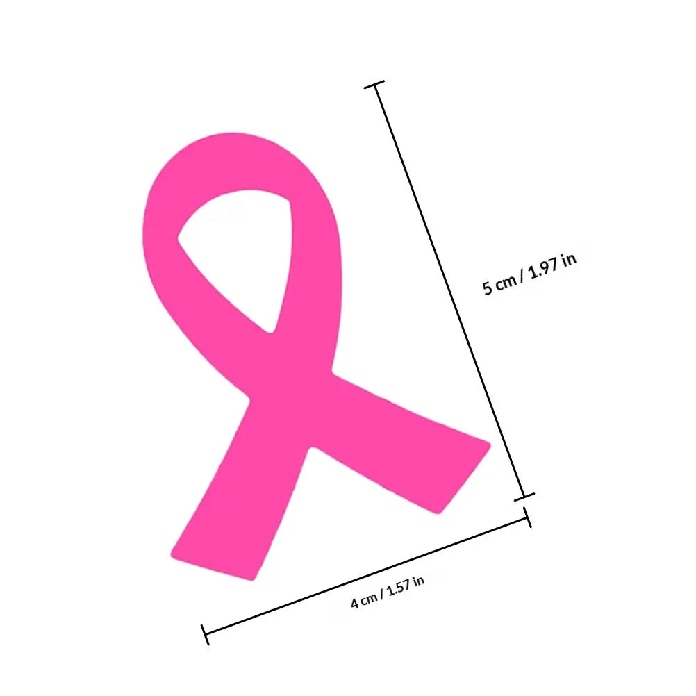 320 PIECE Pink Ribbon Stickers Breast Cancer Awareness DIY Decorative Promotional Decals for Water Bottles Notebooks Windows