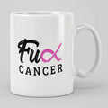 1pc Cancer Pink Ribbon Ceramic Coffee Mug Motivational Inspirational Uplifting Funny Gift for Breast Cancer Survivor