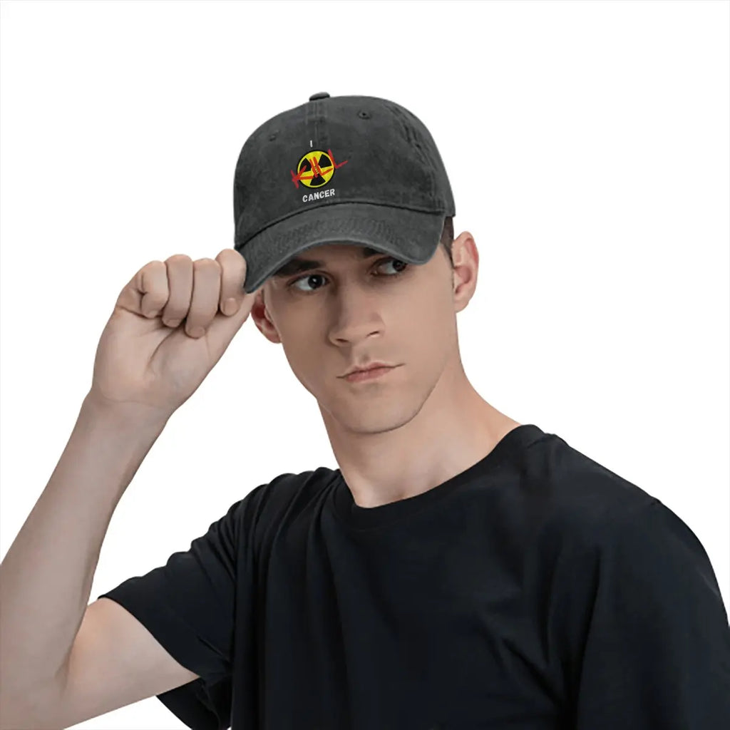 Kill Cancer Baseball Cap Men Hats Women Visor Protection Snapback Radiation Symbol Caps