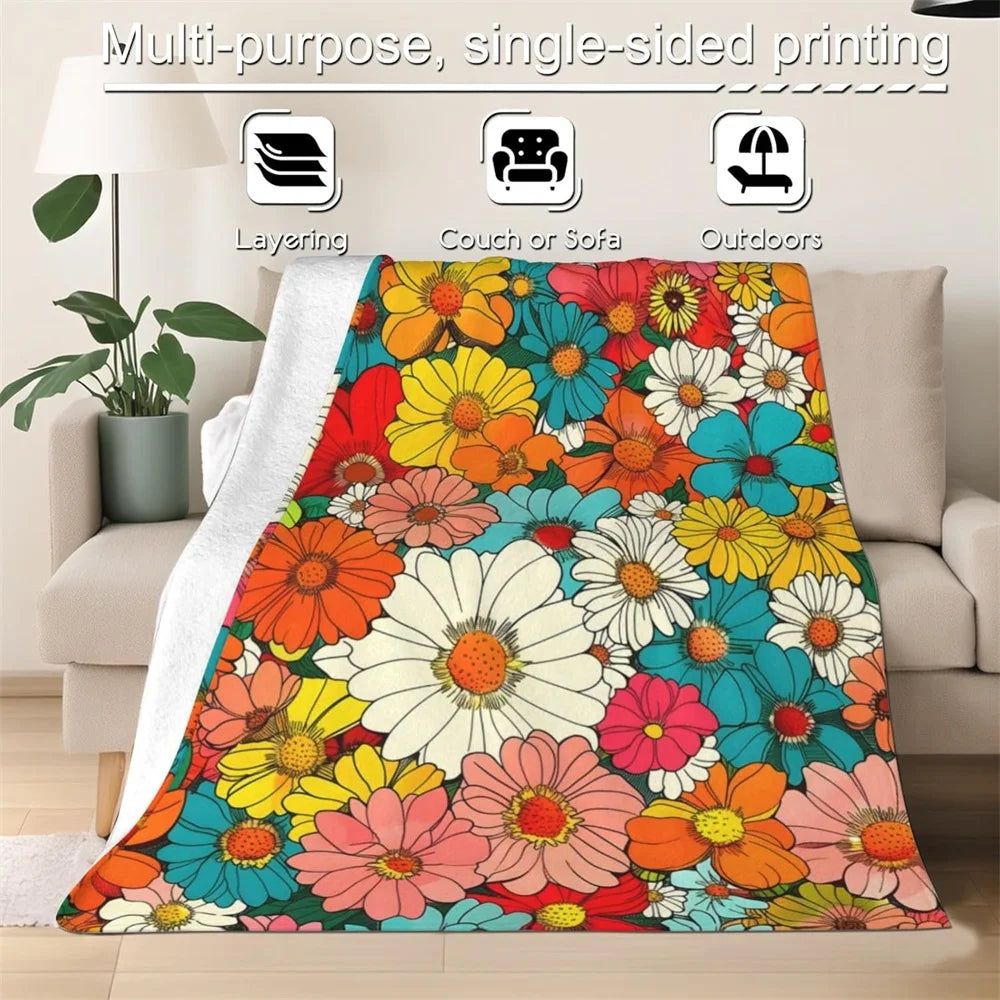FCawF Rooster Meme Funny Chicken Fcawf Breast Cancer Awareness Blanket Super Warm Winter Bedding Throw for Chair Sofa Bed Cover