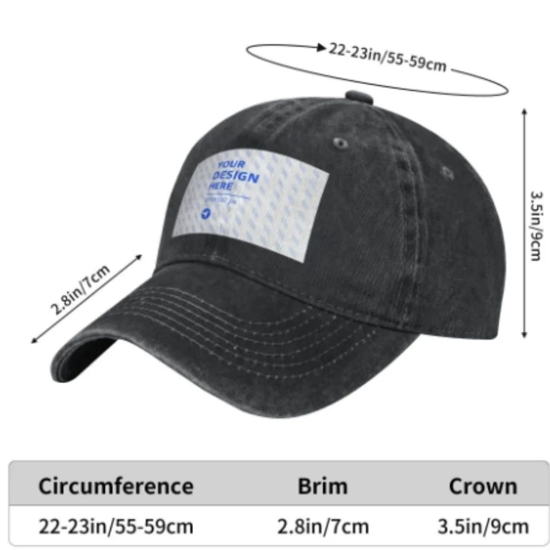Her Fight Is My Fight Brain Cancer Awareness Grey Ribbon Baseball Cap Adjustable Cotton Casual Hat