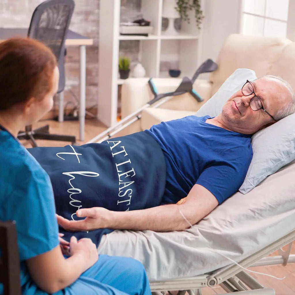 Get Well Gifts for Women/Men Blanket Blue, Get Well Soon/Feel Better/Surgery Recovery/Cheer Up Gifts for Women, at cone