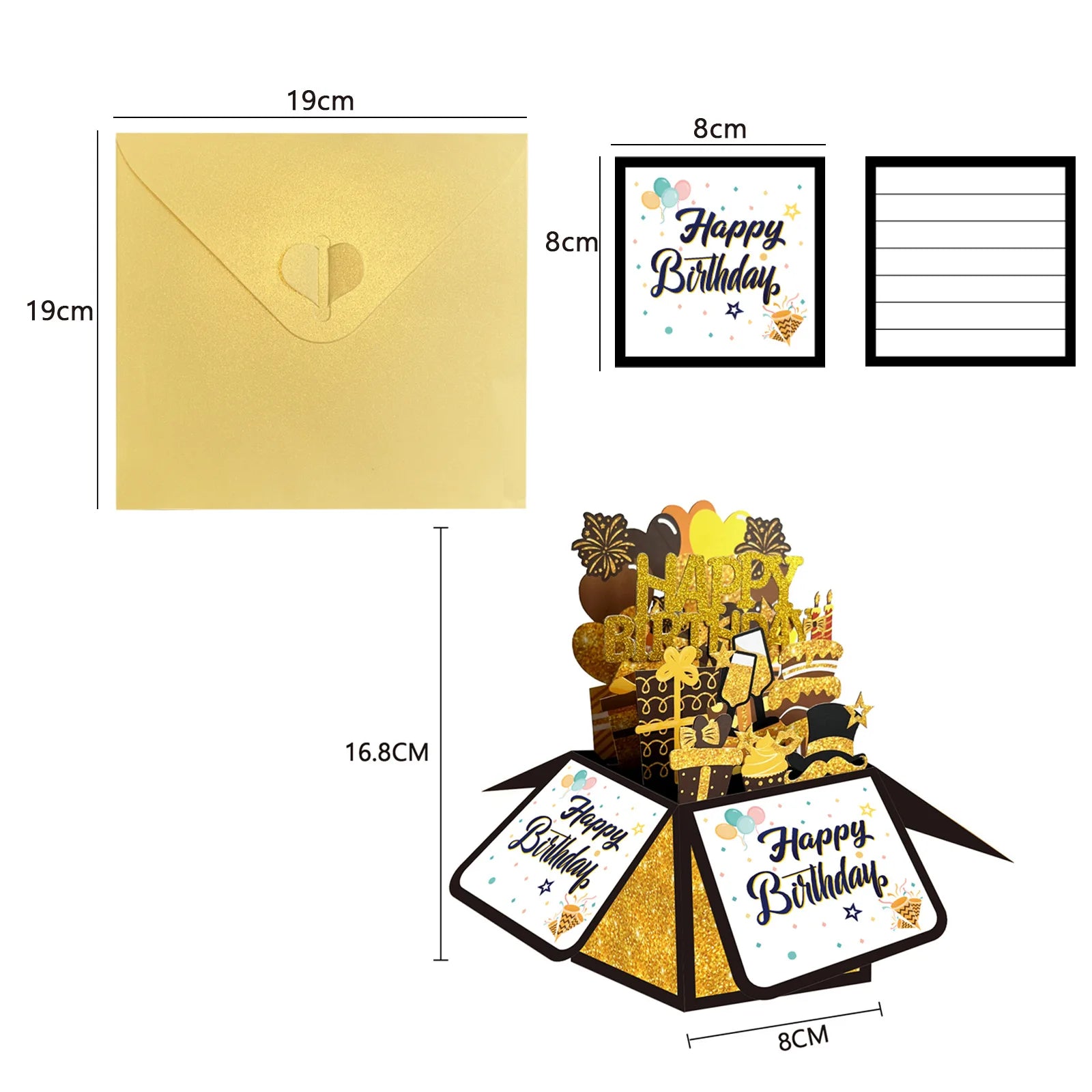 1pc Flower Pop Up Box Card,for Thinking of You, Get Well Soon,Birthday,Happy Mother`s Day,Best Mom Ever, Thank You, Thanksgiving
