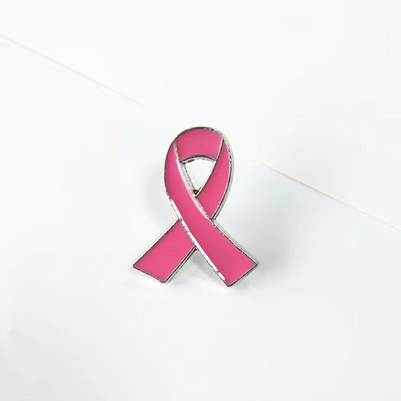 1pc/5pcs/10pcs Colorful Ribbon Broach Pin Bow Tie Symbol Icon Badge Pin Cancer Awareness Lapel Pin