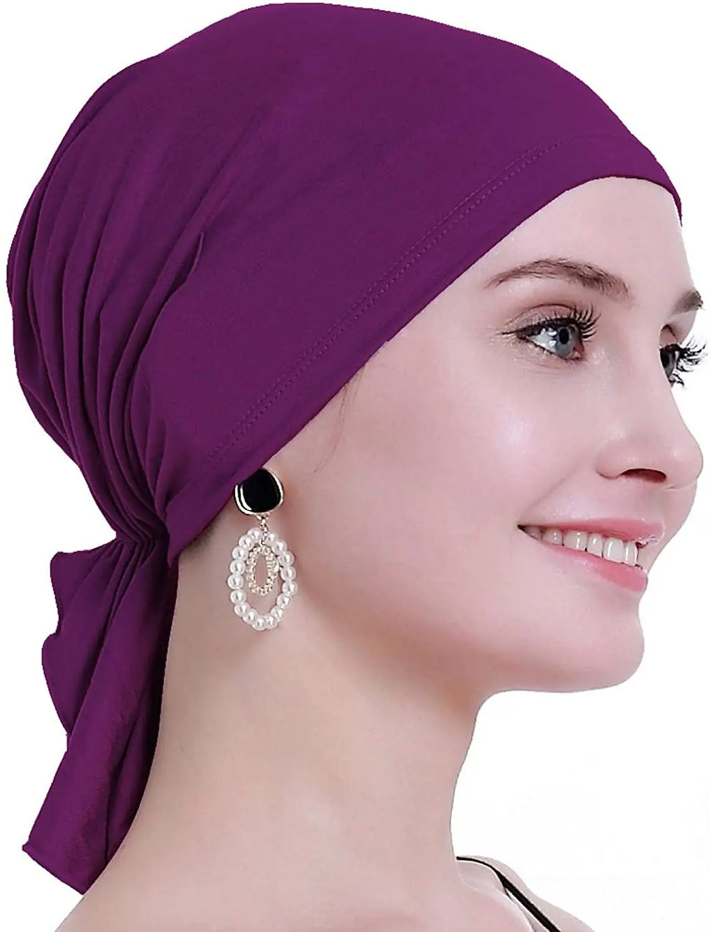 Cancer Pre-Tied Scarf Ladies Chemo Cap Women Headwear Headscarf Wrap Cancer Bandanas Hair Accessories