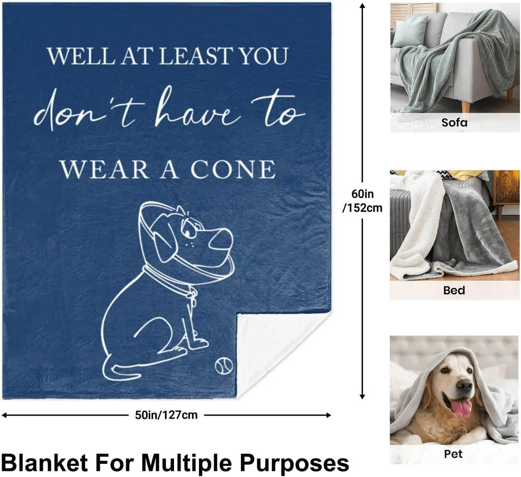 Get Well Gifts for Women/Men Blanket Blue, Get Well Soon/Feel Better/Surgery Recovery/Cheer Up Gifts for Women, at cone