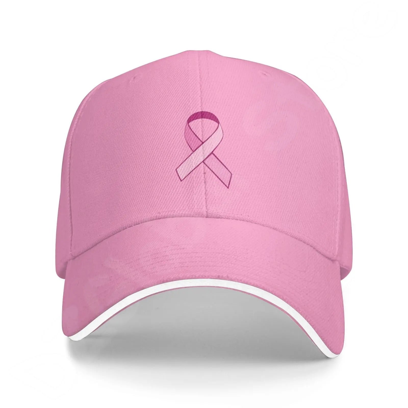 Pink Ribbon Support Breast Cancer Baseball Caps Women Casual Sun Protection Hats Unisex Adjustable Trucker Hat Dropshipping