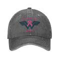 Breast Cancer Ribbon Wonder Unisex Baseball Cap October Fighter Distressed Washed Hats Vintage Outdoor Adjustable Snapback