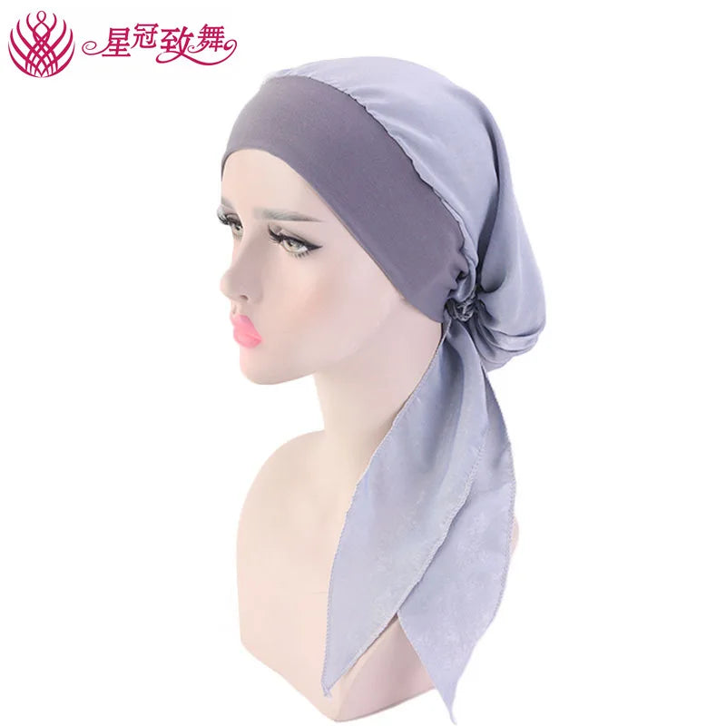 Elastic Wide-Band Boho Print Head Scarf, Sleep Cap & Hair Wrap for Women