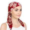Women Soft Head Scarf Headbands Pre-Tied Head Scarf Printed Ladies Cotton Chemo Cap  Hair Accessories