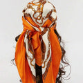 Satin Square Scarf Women  Elegant 2025 Print Silk Neckerchief Shawl Wraps Headband Handle Hair Accessories Bandana