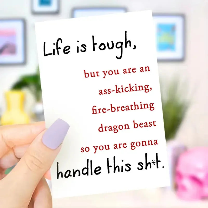 1pc Unique Get Well Soon Gift Idea For Friends,Funny Creative Encouragement Greeting Card For Him Her, Naughty Inspirational Gif
