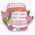 You Are Not Your Diagnosis Enamel Pin Prescription Pill Bottle Awareness Badge Jewelry