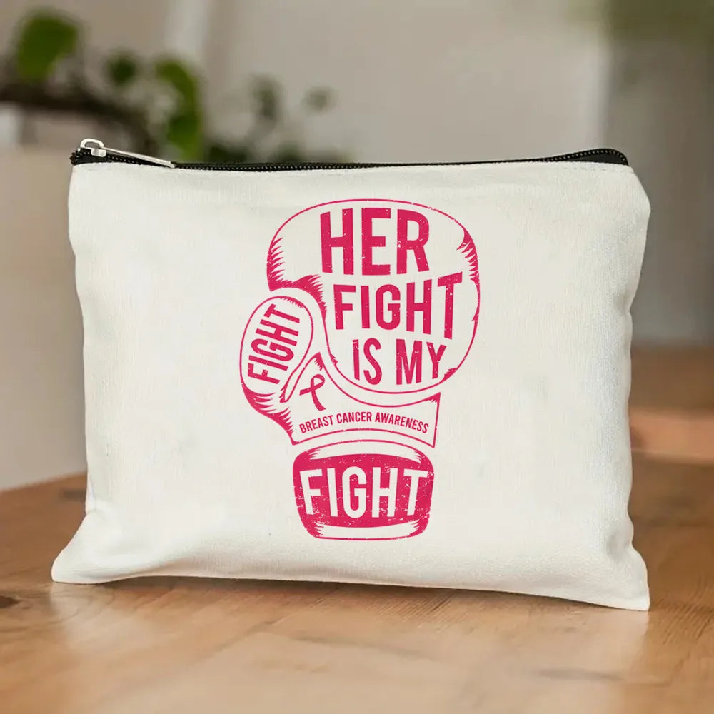 October Pink Breast Cancer Awareness Pattern Bag Set, Lightweight Large Capacity Tote Bag, Party Gift Handbag for Girls
