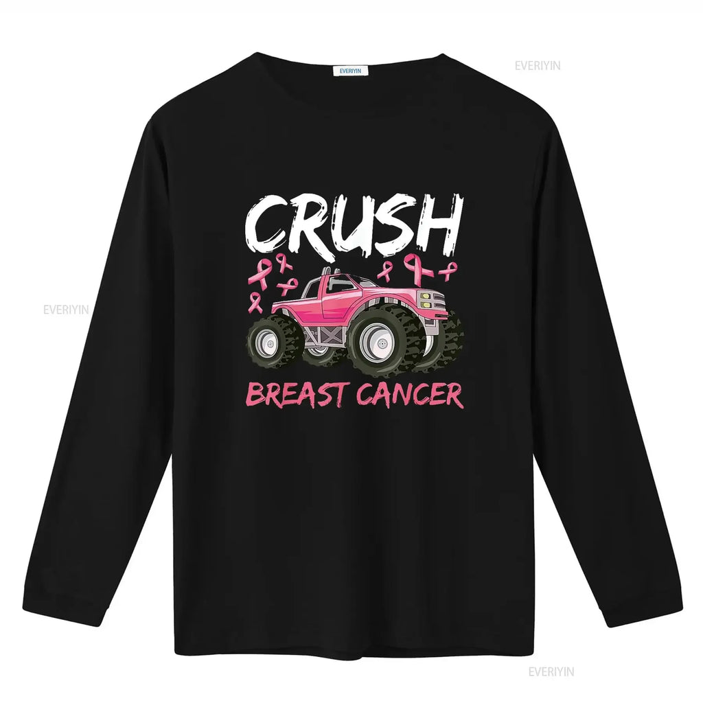 Mens Boys Breast Cancer Awareness T Shirt For Kids Toddlers Black Small vintage Washed homme Slightly Versatile
