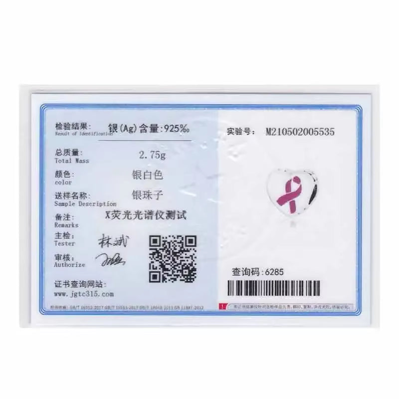 Jewelry Fit Original Brand Charms Bracelets 925 Sterling Silver Breasts Cancer Hope Ribbon Heart Family Mom Bead Women DIY